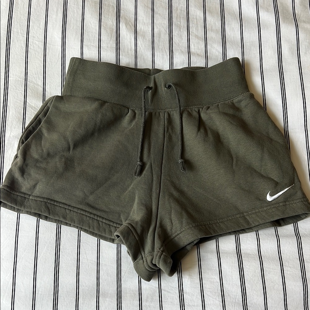 Nike Women's Olive Green Shorts